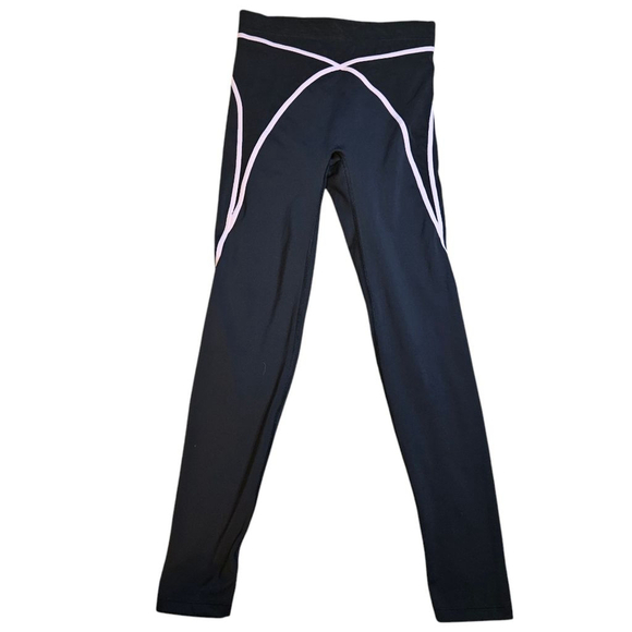 Savage X Fenty X-mesh High Waisted Small Black and Pink Leggings - Picture 7 of 11